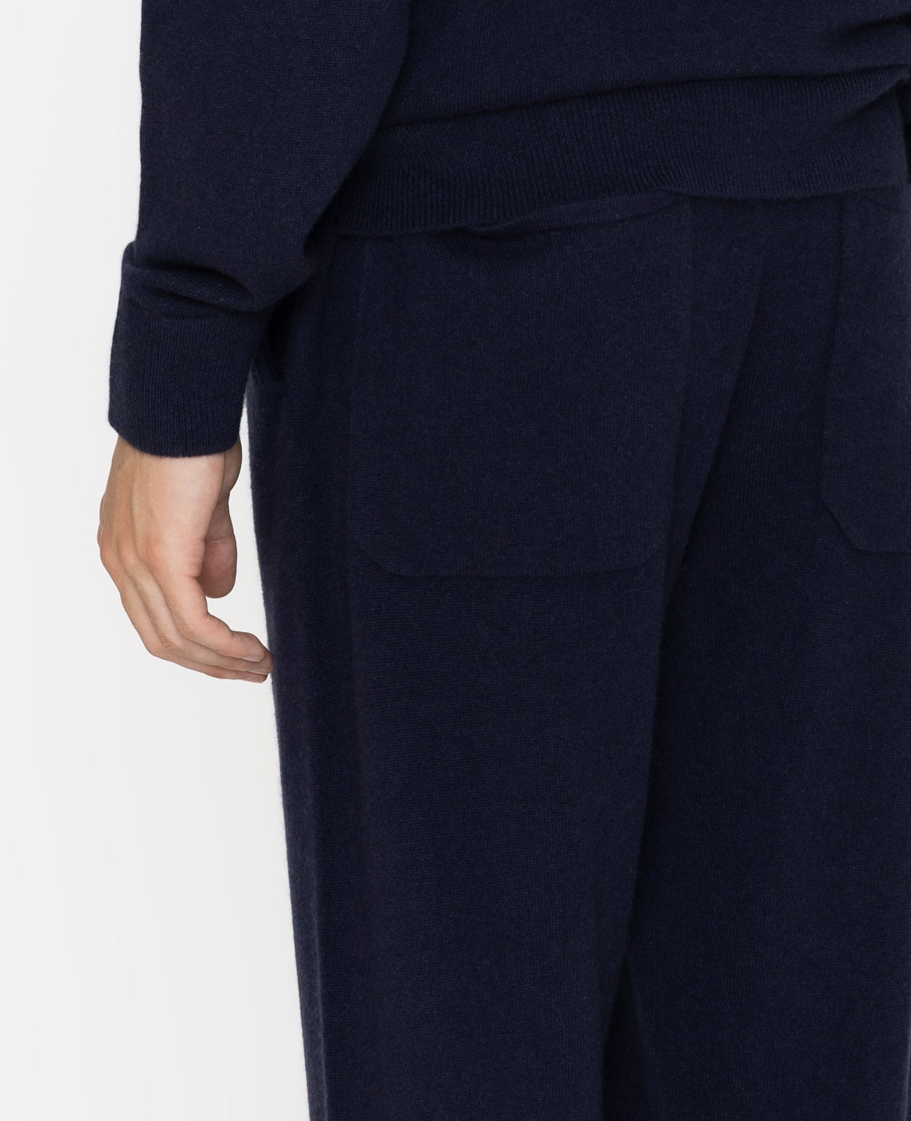 Cashmere Joggers in Navy | GRANA #color_navy
