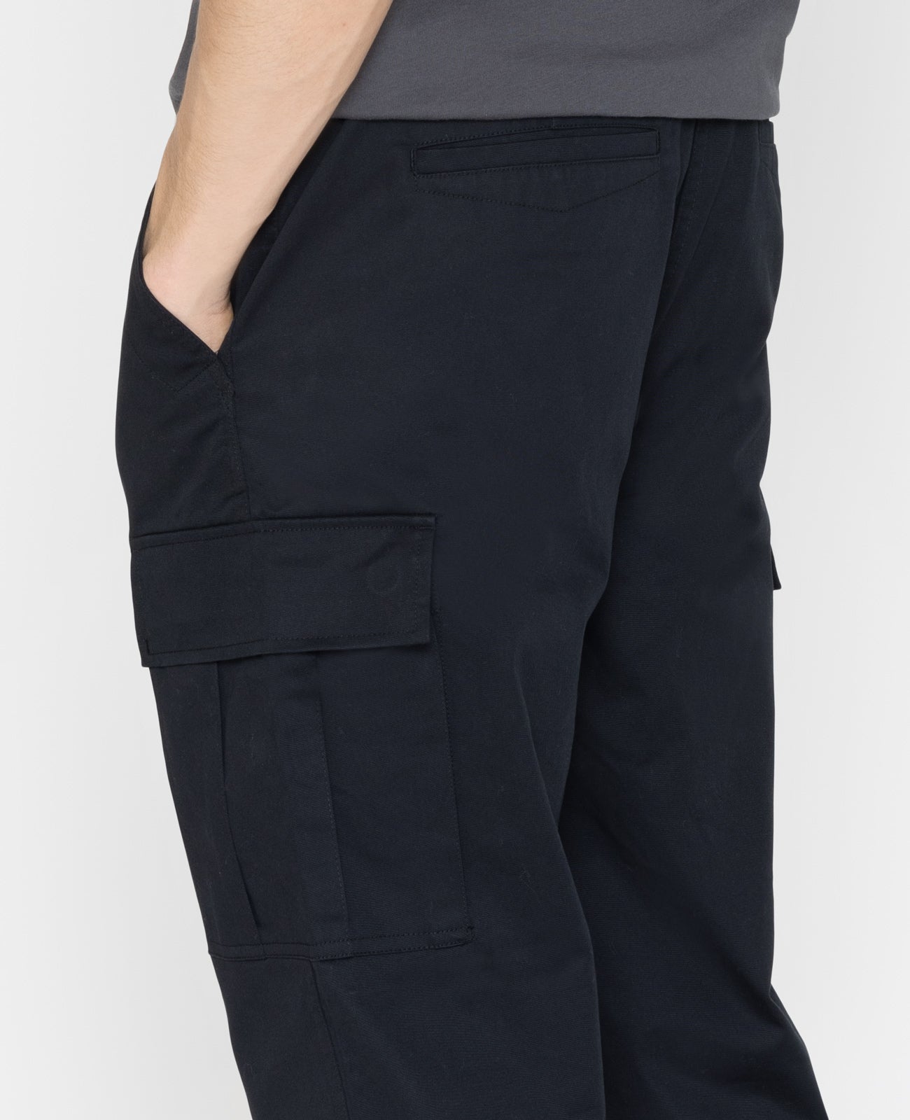 Supima Cargo pant in Black | GRANA #color_black