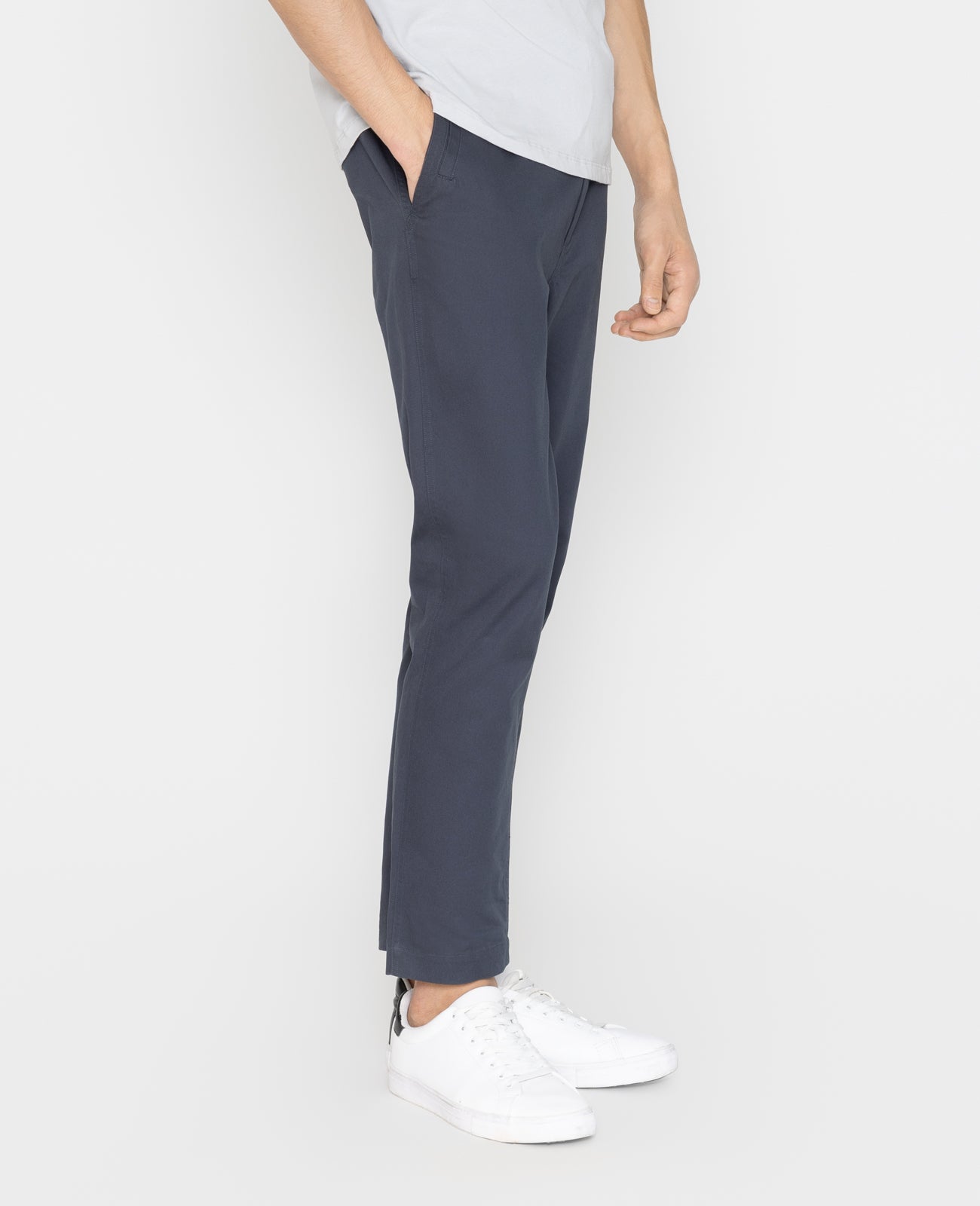 Supima Chinos pant in Hale Blue | GRANA #color_hale-blue
