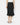 Silk Bias Cut mid-length Skirt in BLACK | GRANA #color_black