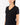 Organic Pima Cotton V-Neck Tee in Black | GRANA #color_black