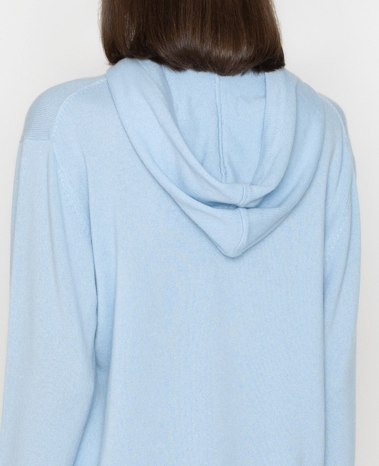 Cashmere Hoodies in Powder Blue | GRANA #color_powder-blue