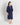 Silk Pyjamas Robe in Lazuli Blue | GRANA #color_lazuli-blue