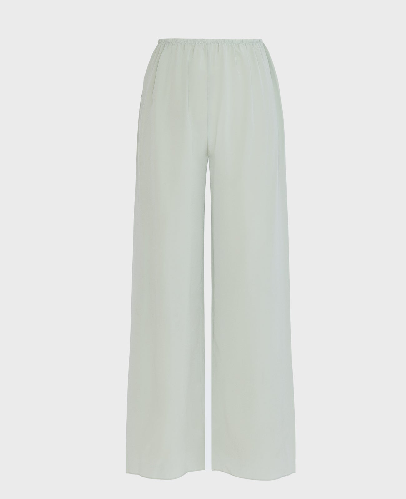 Silk Relax Pants in SAGE GREEN | GRANA #color_sage-green