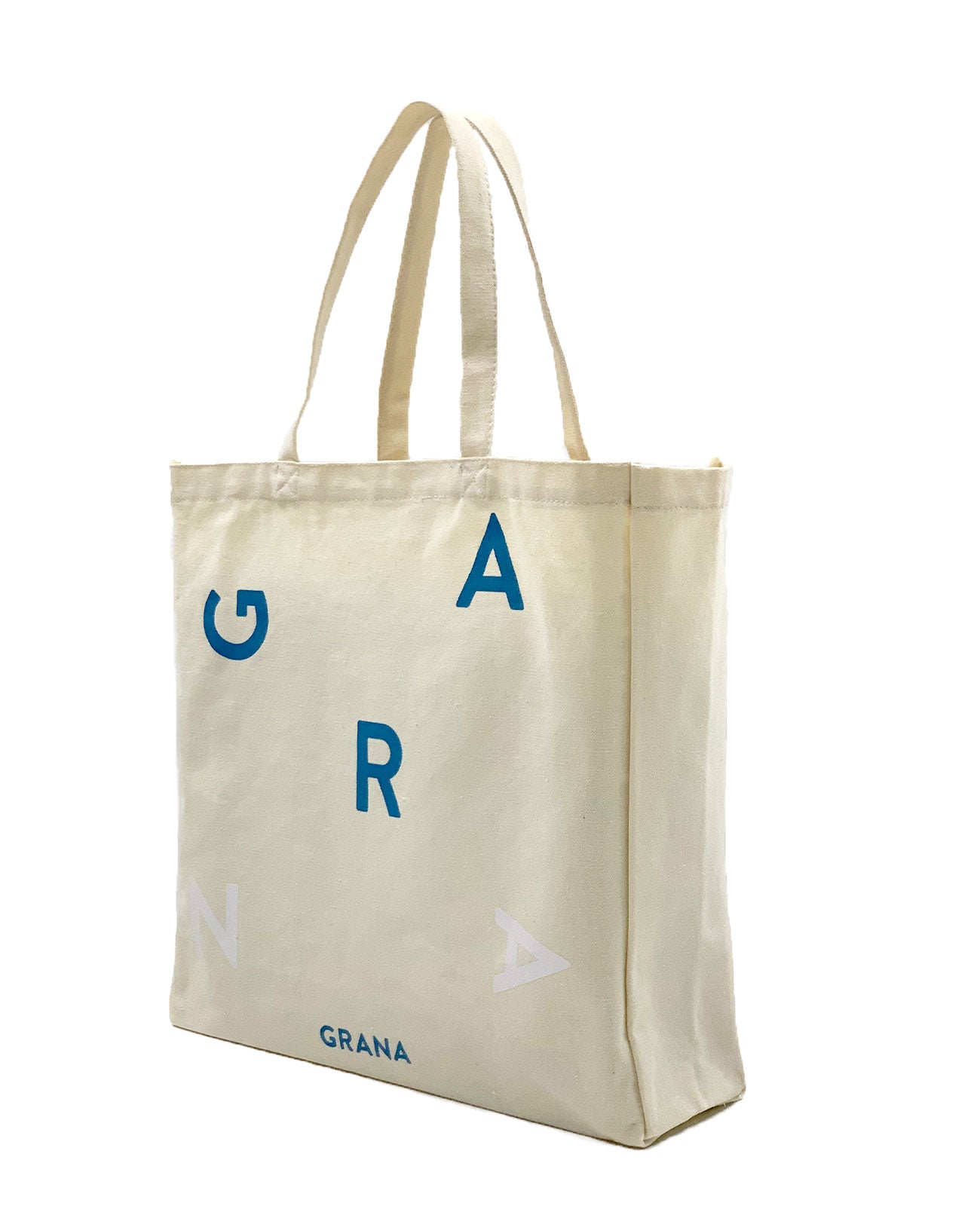 Cotton Canvas Tote Bag in Ivory | GRANA #color_ivory