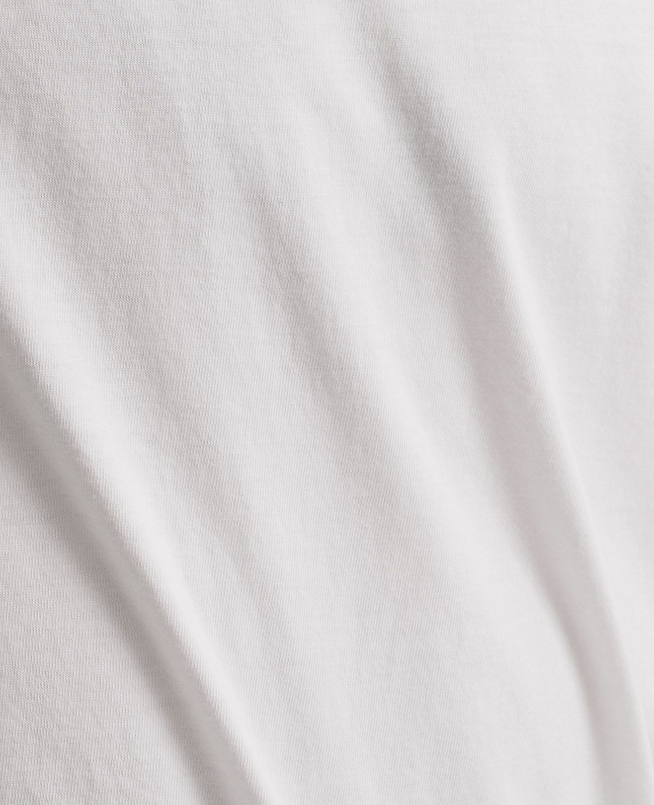 Organic Pima Cotton Long Sleeve Crew Neck Tee in White | GRANA #color_white