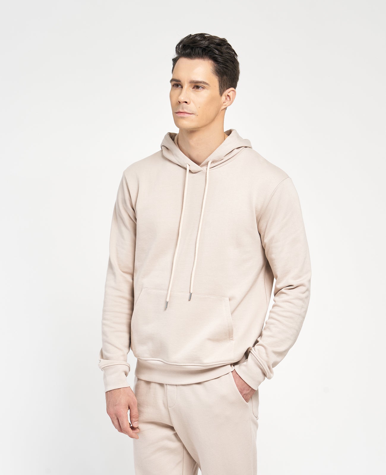 Supima Terry Hoodie in CHATEAU | GRANA #color_chateau