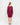 Tencel V-Neck Cocoon Dress in Burgundy | GRANA #color_burgundy