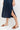 Silk V Neck Slip Dress in Navy | GRANA #color_navy