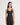 Silk Open Back Slip dress in Black | GRANA #color_black