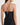 Silk Open Back Slip dress in Black | GRANA #color_black
