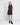 Silk A-line Shift Dress in Black | GRANA #color_black