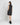 Silk A-line Shift Dress in Black | GRANA #color_black