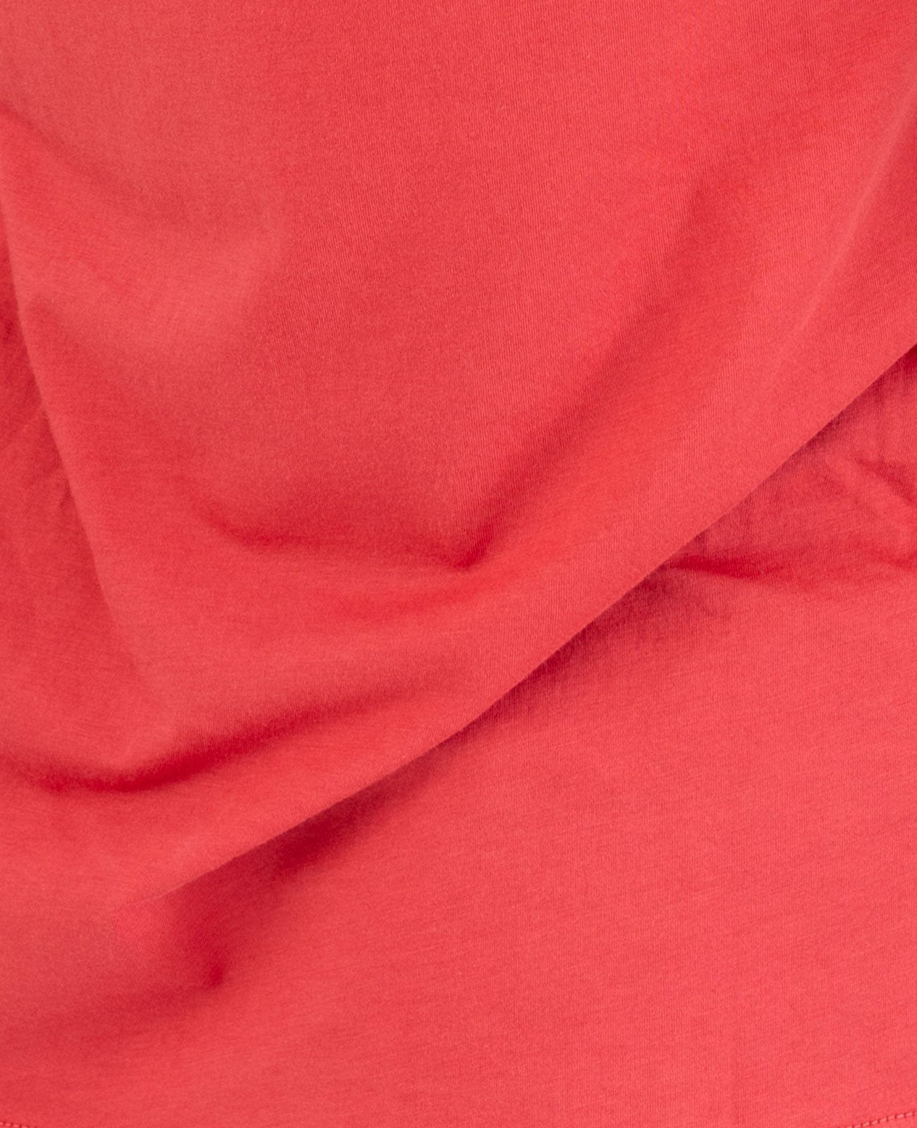 Organic Pima Cotton Long Sleeve Crew Neck Tee in Rhubarb | GRANA #color_rhubarb