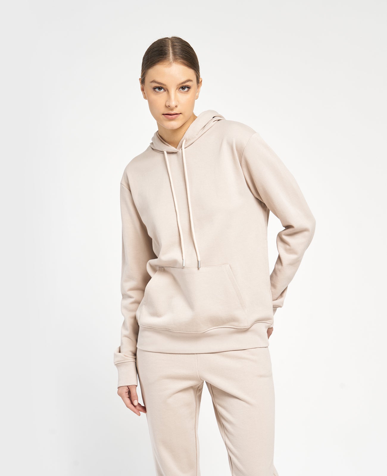 Supima Terry Hoodie in CHATEAU | GRANA #color_chateau