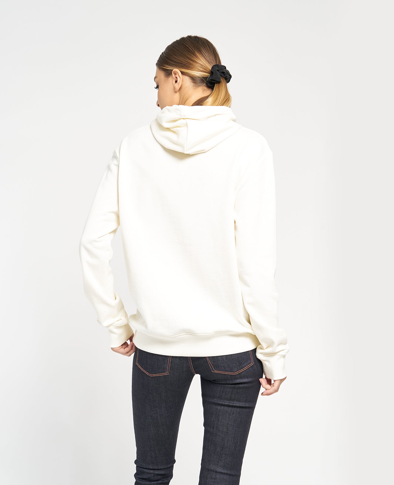Supima Terry Hoodie in SNOW | GRANA #color_snow