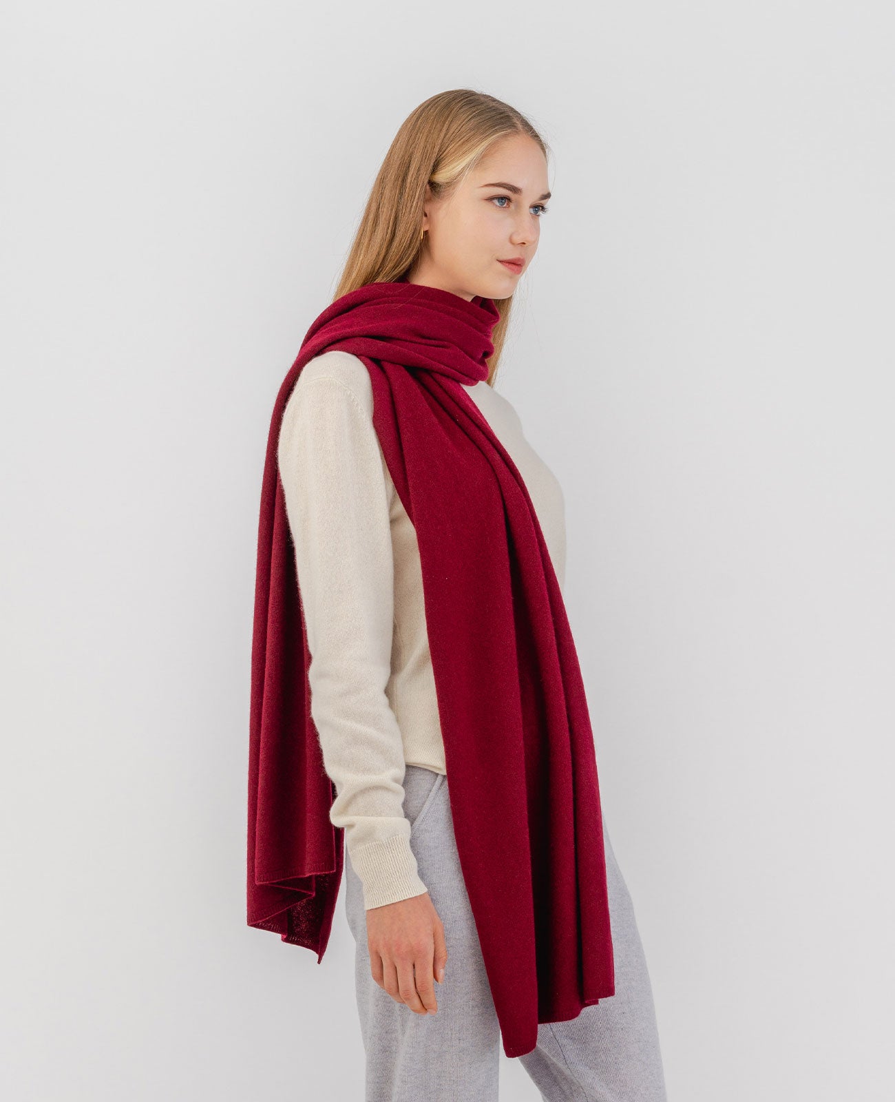 Cashmere Blanket Scarf in Vineyard | GRANA #color_vineyard