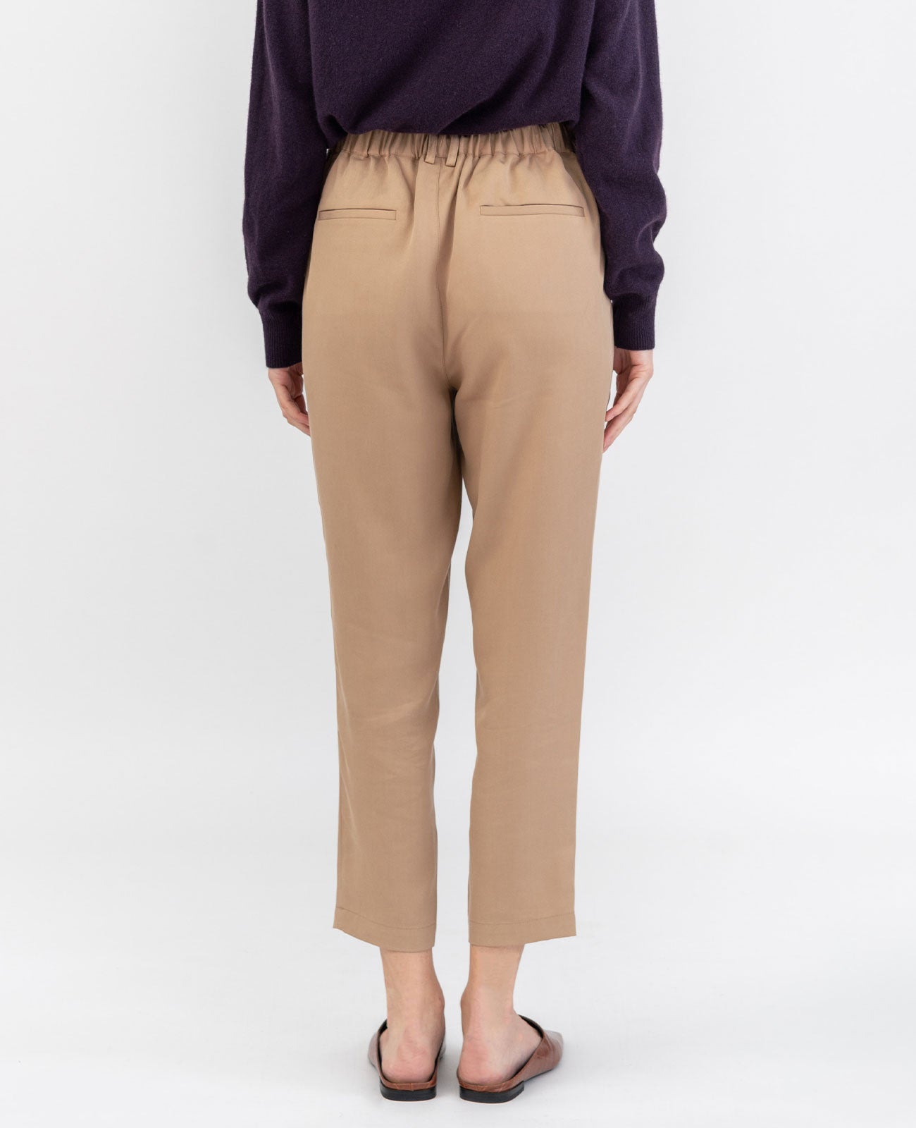 Grana Review Silk Flat Front Ankle Pants and Grana has changed