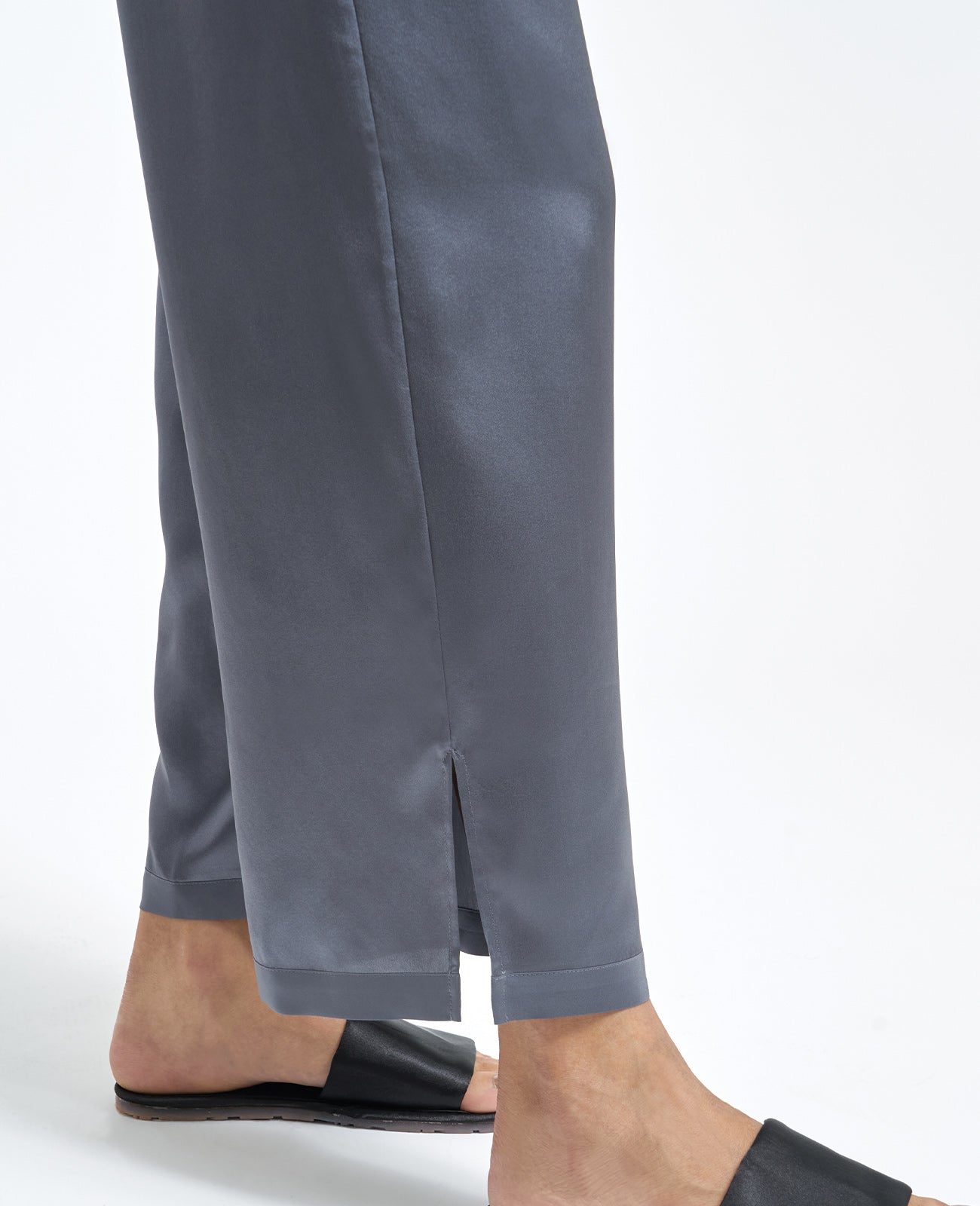 Silk Pyjamas Pants in ASH | GRANA #color_ash