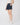 Silk Flat Front Short in Navy | GRANA #color_navy