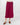 Tencel Wrap Skirt in Burgundy | GRANA #color_burgundy