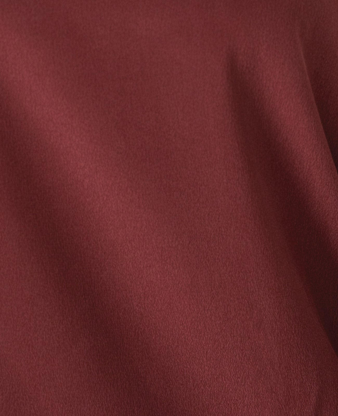 Silk Long Sleeve Crew Neck Blouse in Port Red | GRANA #color_port-red
