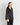 Silk Pyjamas V-Neck Pull Over Blouse in Noir | GRANA #color_noir